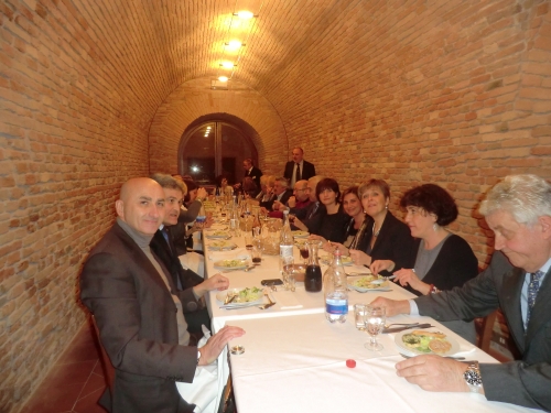 la cena dei soci del Rotary a favore dell'Abbazia del Monte