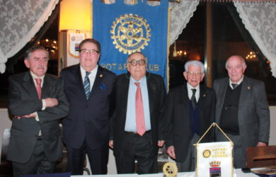 da sinistra Africo Morellini, Guido Pistocchi, Domenico Scarpellini, Aurelio Campanini e Renzo Collini
