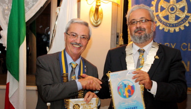 Maurizio Marcialis, Governatore del Distretto 2072, in visita al Rotary Cesena
