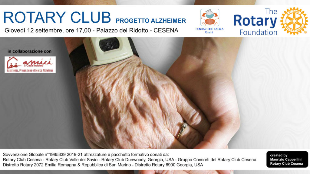 ROTARY CLUB - PROGETTO ALZHEIMER - 2019-21