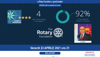 Luciano Alfieri, la cultura del dono.La Roraty Foundation - interclub online 23 aprile 2021